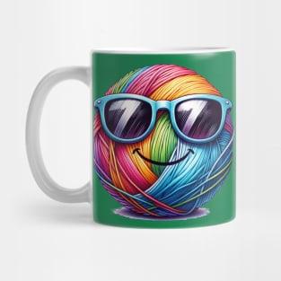 Cool ball of yarn wearing sunglasses! Mug